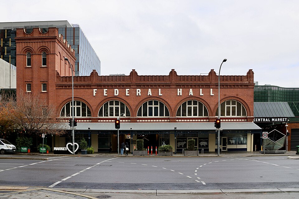 Adelaide Central Market building in Adelaide, July 2026 (028A8293)