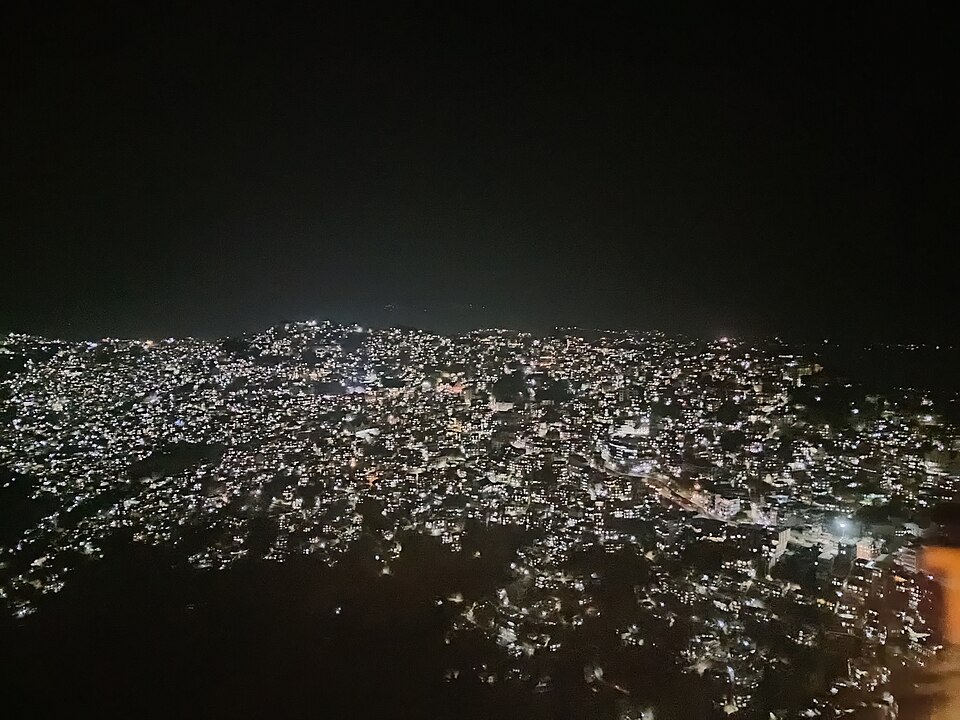 Aizawl at night