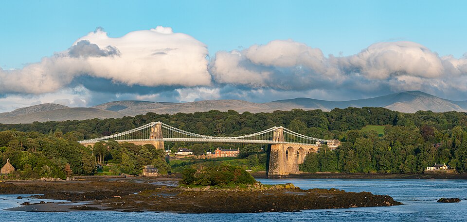 Menai Suspension Bridge Gwynedd 2019 Day
