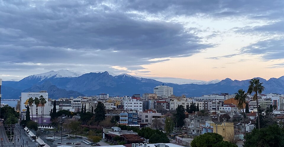 Antalya, Turkey skyline 19 February 2022