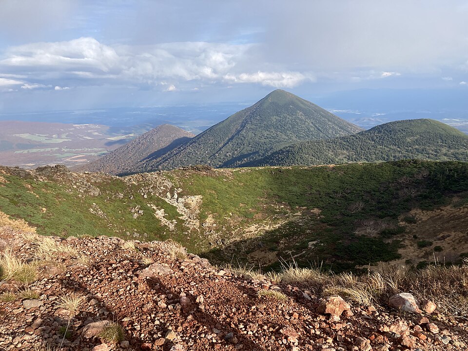 Mount Ōdake crater and Mount Kodake