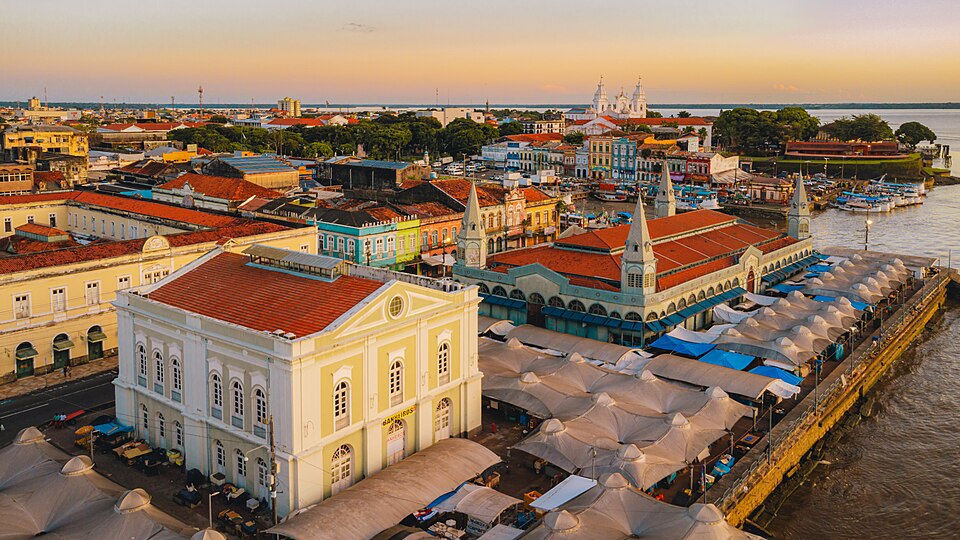 A panoramic view of the historic center of Belém do Pará