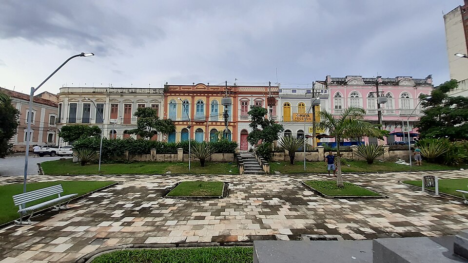Architecture around Visconde de Rio Branco Square aka Praça, Belém, Brazil 04