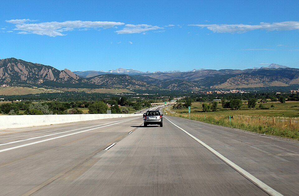 Descending Boulder Denver Turnpike Into Boulder