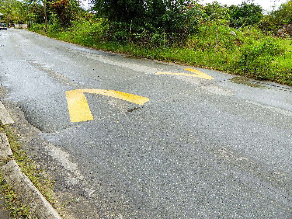 Virgin Gorda, British Virgin Islands — Speed hump
