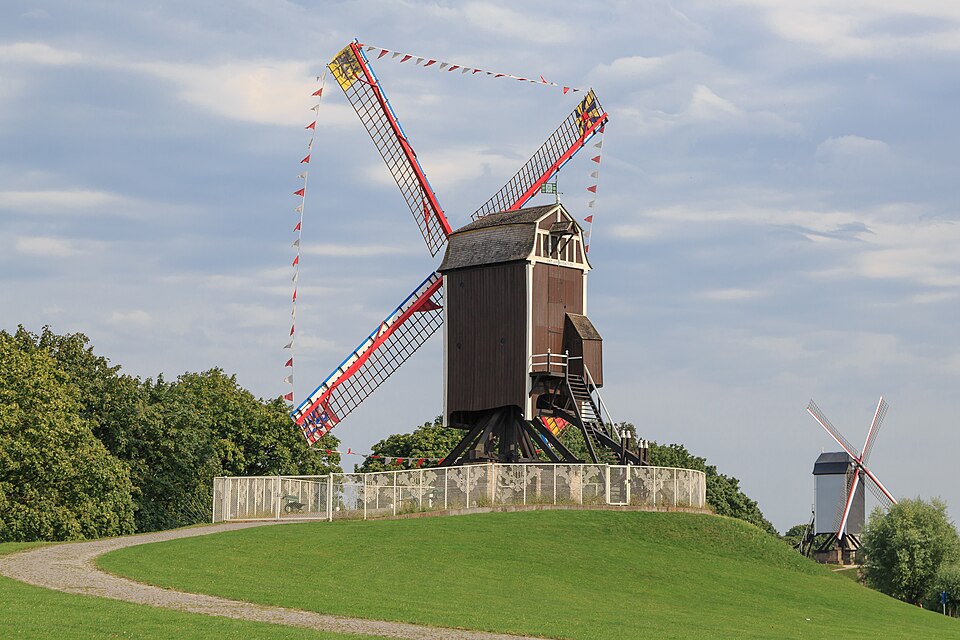 Bruges Belgium Windmill Sint Janshuismolen 01