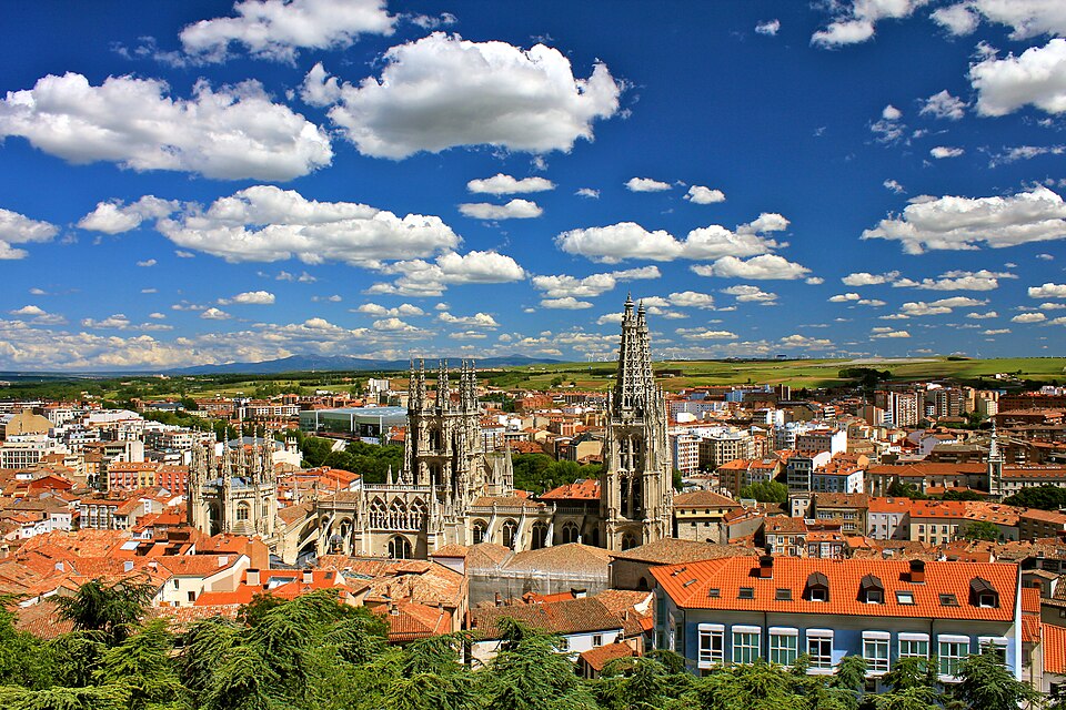 Burgos city view facing south east
