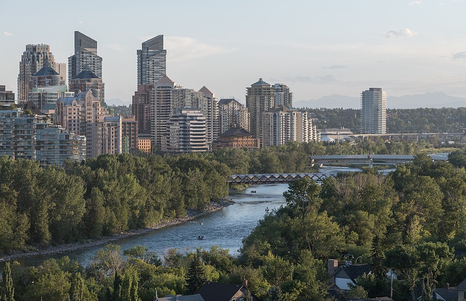 Bow River and Peace Bridge, Calgary 20240819 1