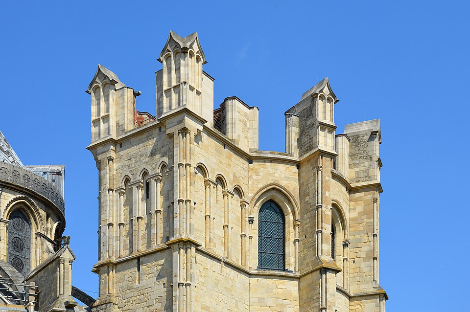 Top of The Corona from the south, Canterbury Cathedral, 2019