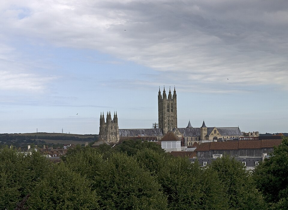 Canterbury Cathedral view from the wall