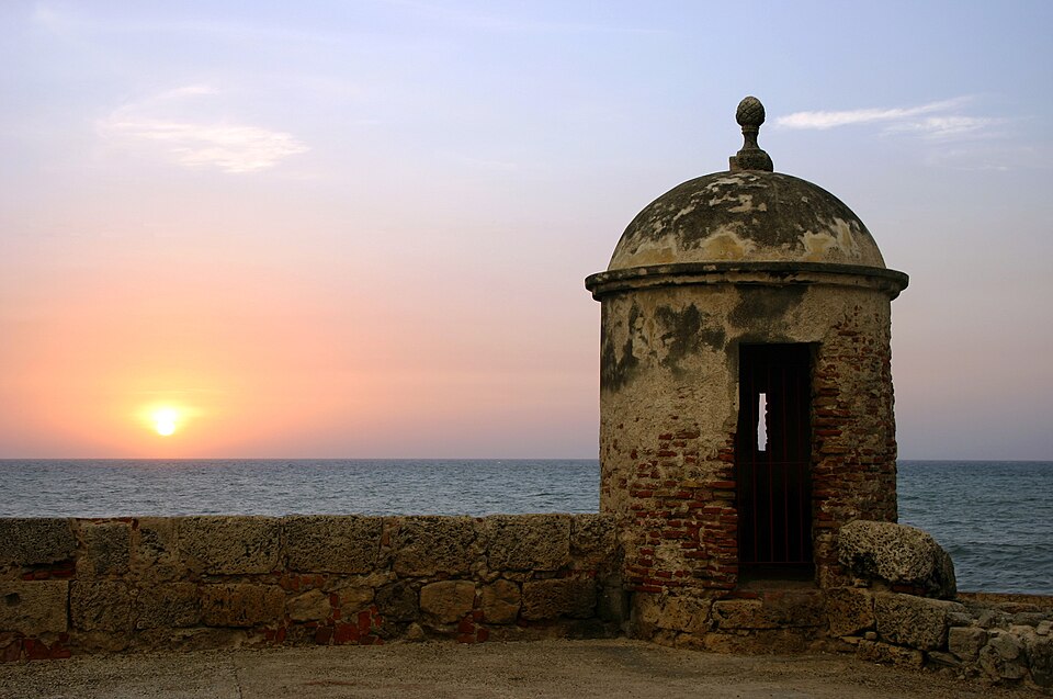 Sunset cartagena tower dewired