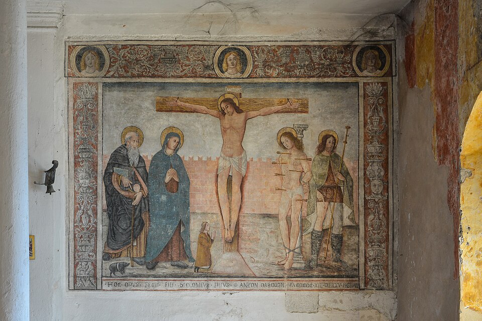 Corsica Calvi Oratoire Saint Antoine fresco
