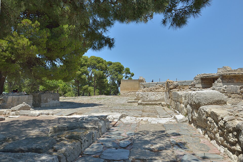 Knossos in Crete west court