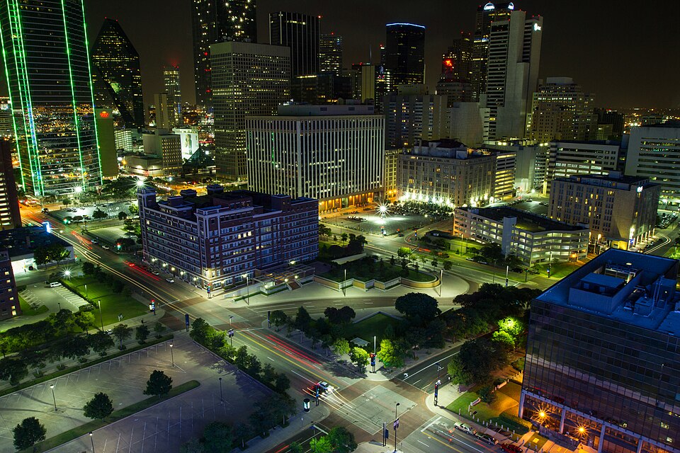 Dallas at Night Young and Lamar