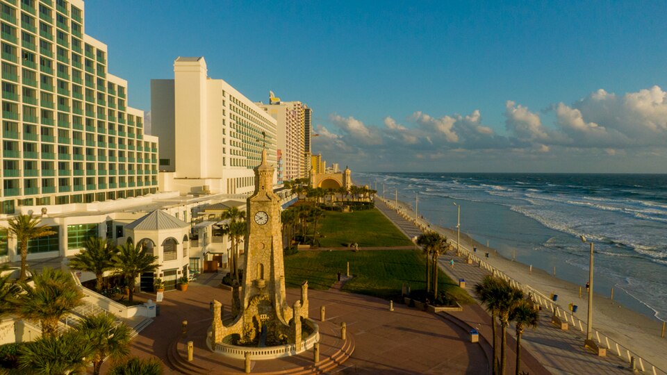 Daytona Beach Boardwalk Aerial Photo
