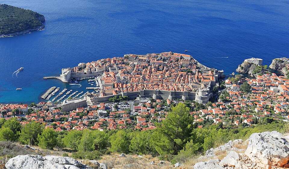Dubrovnik as seen from Srđ September 2017