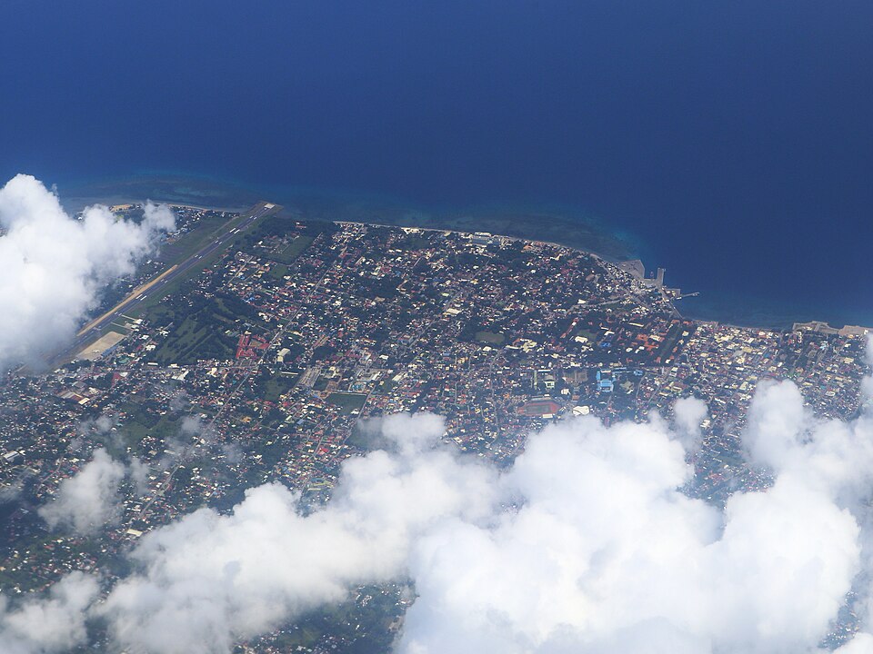 Dumaguete City from air (Negros Oriental; 10 17 2023)