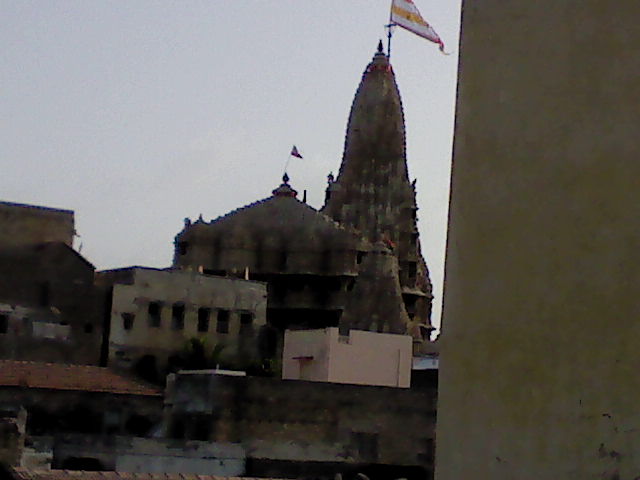 Dwarka mandir from terrece