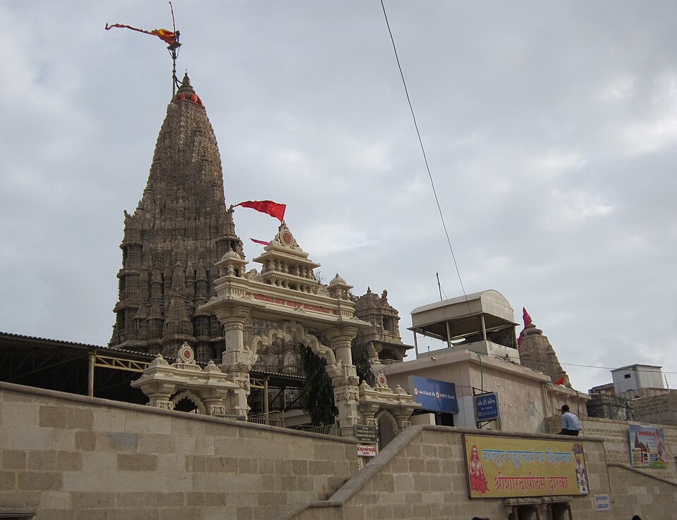Dwarakadhish Temple Of Lord Krishna, At Dwarka, Gujarat.