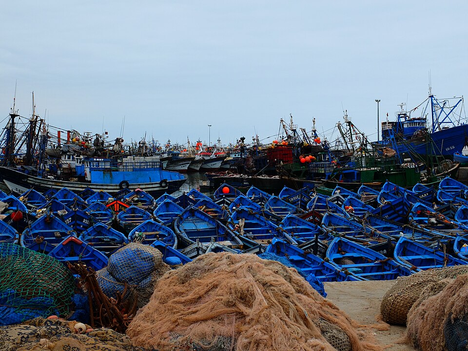 The fishing port of Essaouira, Morocco