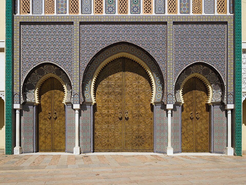 Gates of Royal Palace, Fez, Marocco (دار المخزن)