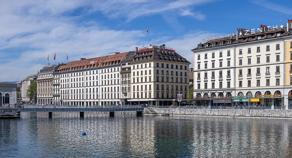 Genève, Pont de la Machine, Quai des Bergues, GT 2025