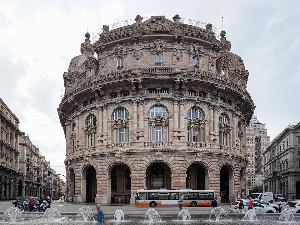 Banca Carige Piazza Ferrari Genoa Italy Sep23 A7C 06610