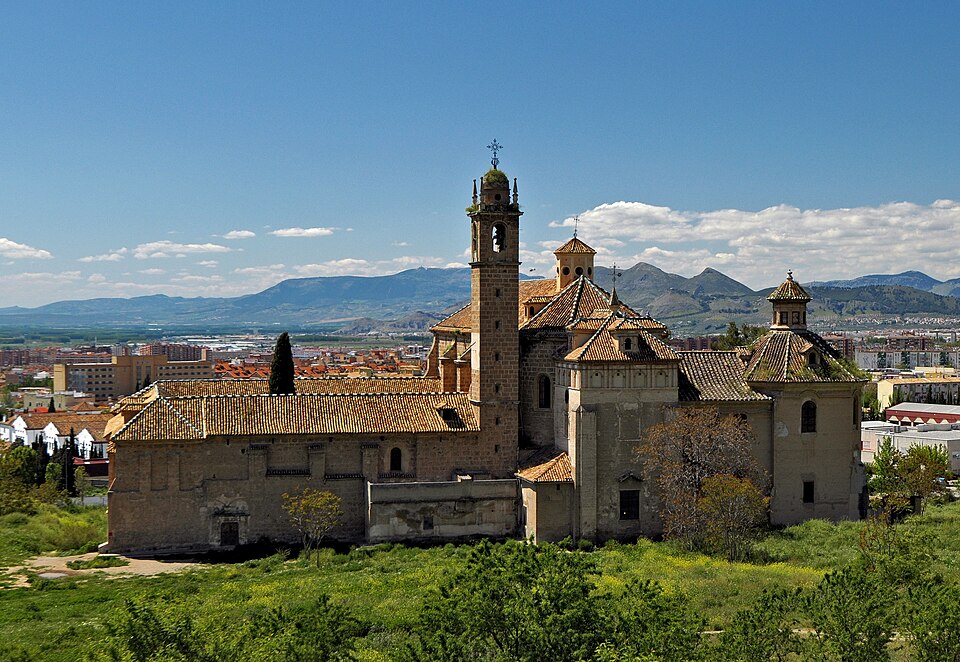 Granada Charterhouse, view from the east. Granada, Spain