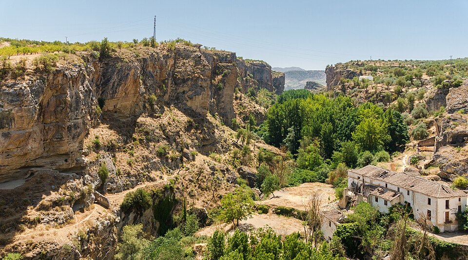 Rio Alhama canyon, Alhama de Granada, Andalusia, Spain