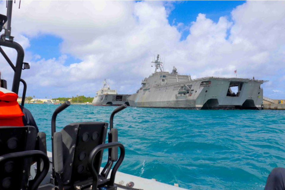 USS Tulsa (LCS 16) USS Charleston (LCS 18) Guam 27 April 2022