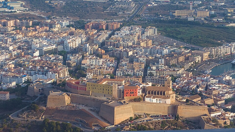 Eivissa Dalt Vila from Airplane