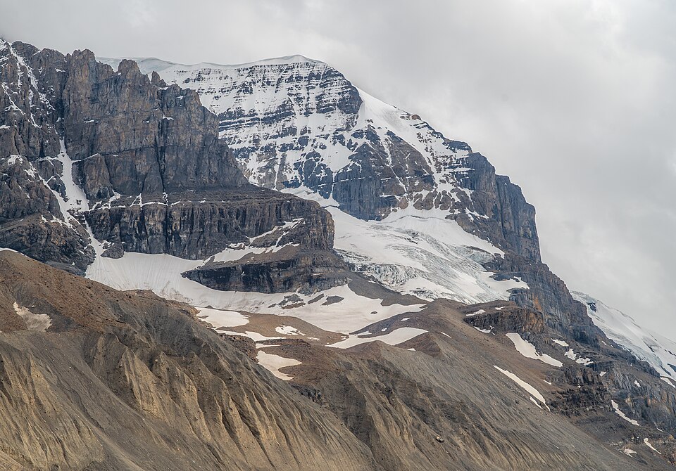 Mount Andromeda from the Athabasca Glacier, Jasper National Park, Alberta, Canada