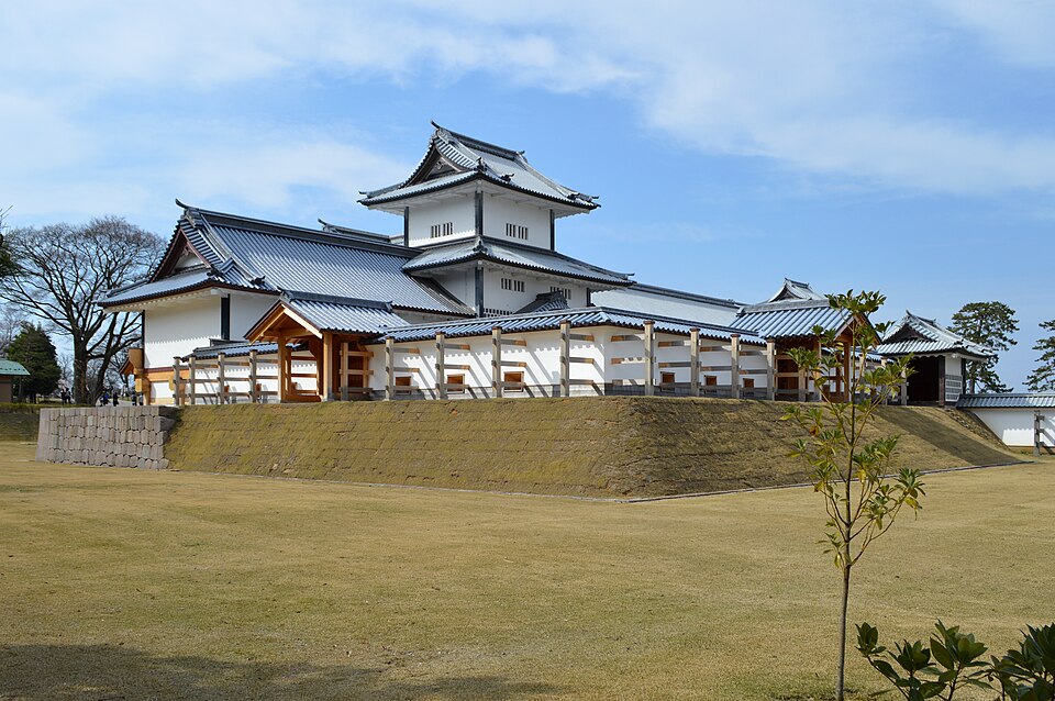 View of the enclosed area of Hashizume mon, Kanazawa Castle, Kanazawa, 2016