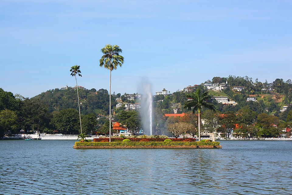 Island of Kandy lake