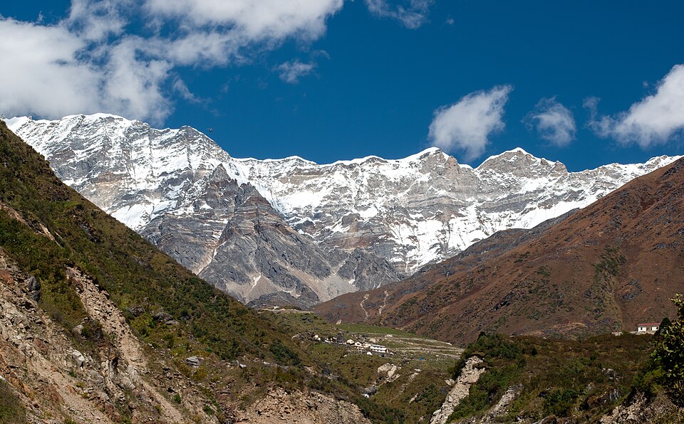 Snowcapped Mountains on the Way to Kedarnath, Uttarakhand, India