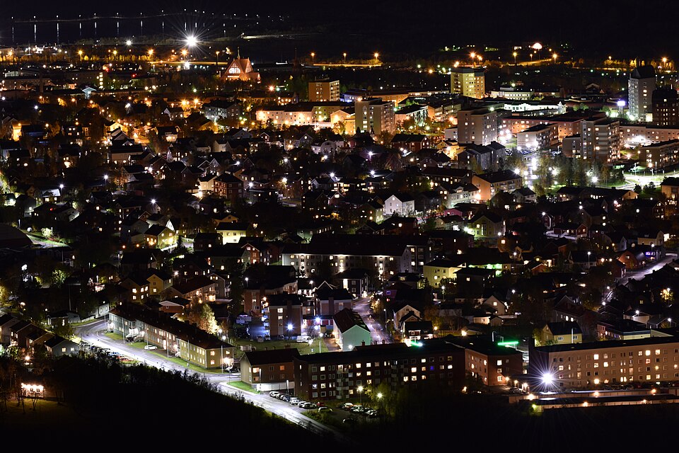 Kiruna at night