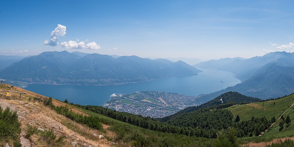 Lago Maggiore from Cimetta, Minusio, Ticino