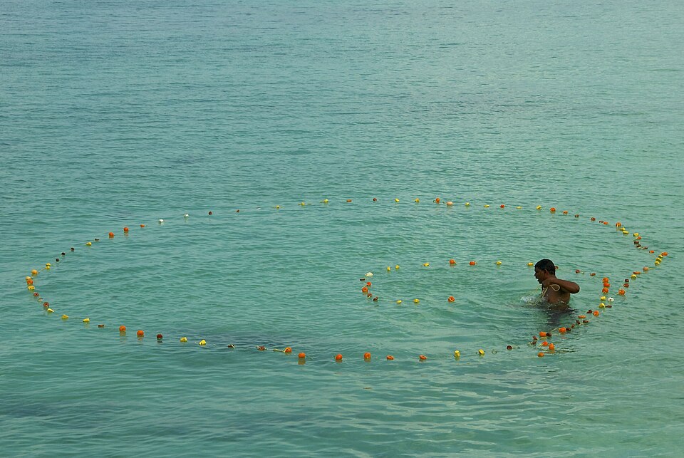Traditional fishing practise Lakshadweep