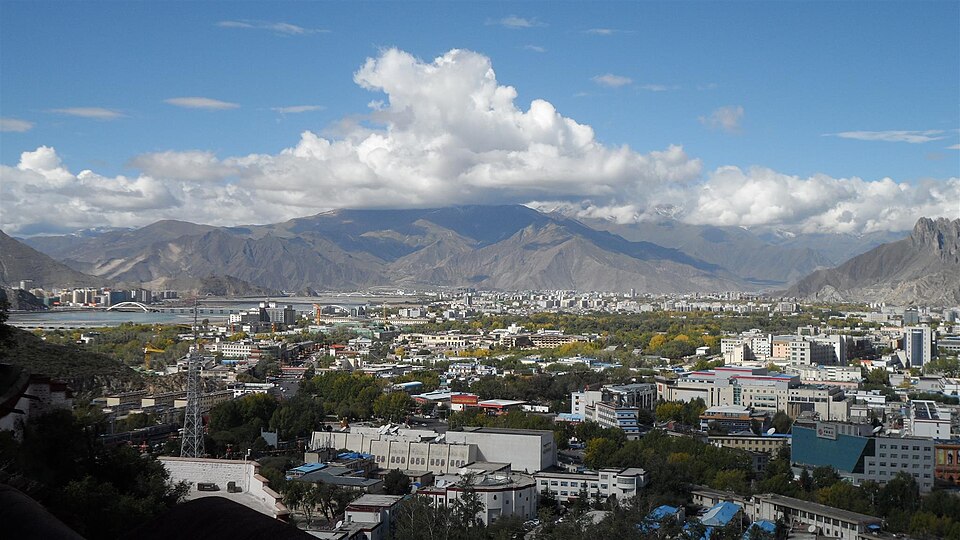 Lhasa from Potala Palace