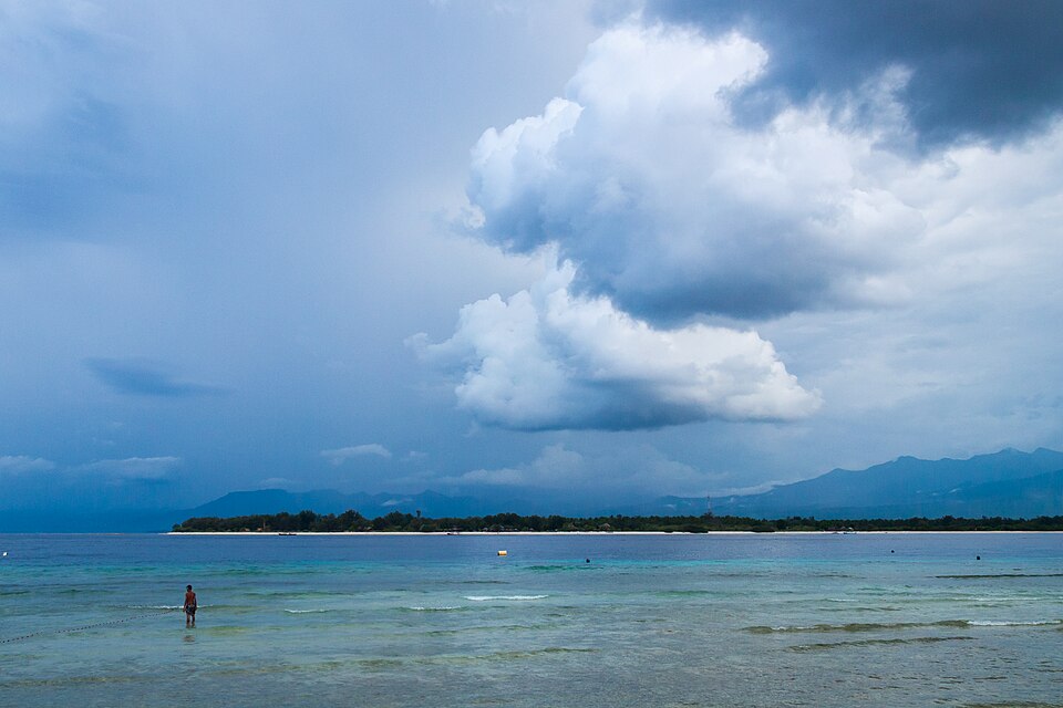 Clouds over Lombok Strait, Gili Islands, West Nusa Tenggara, Indonesia