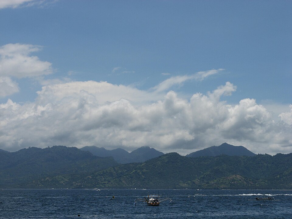Lombok Island viewed from Gili Trawangan