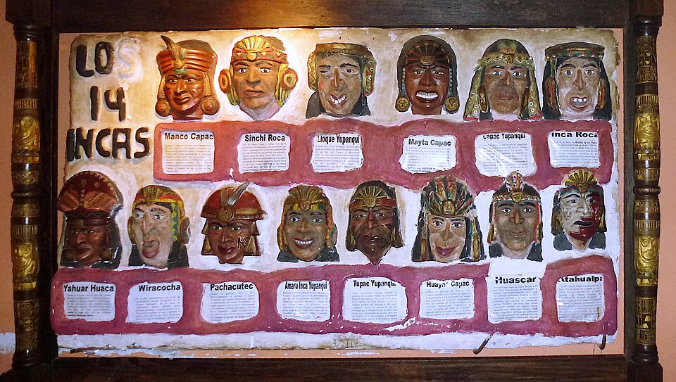 Genealogie des empereurs incas du Machu Picchu (Aguas Calientes)