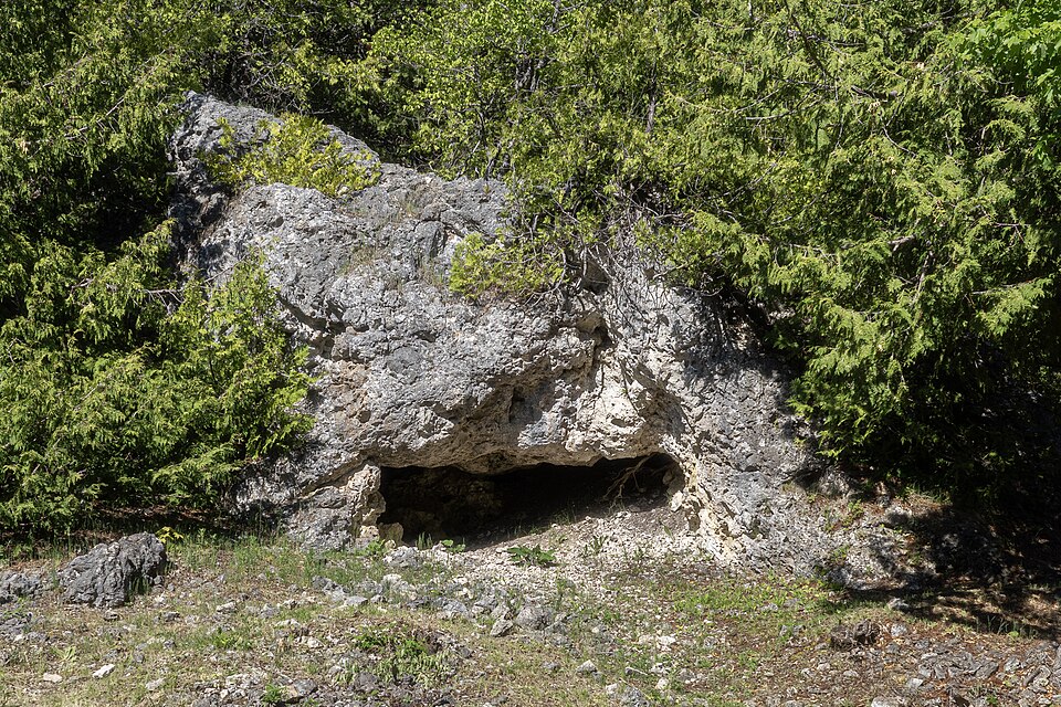 Skull Cave on Mackinac Island