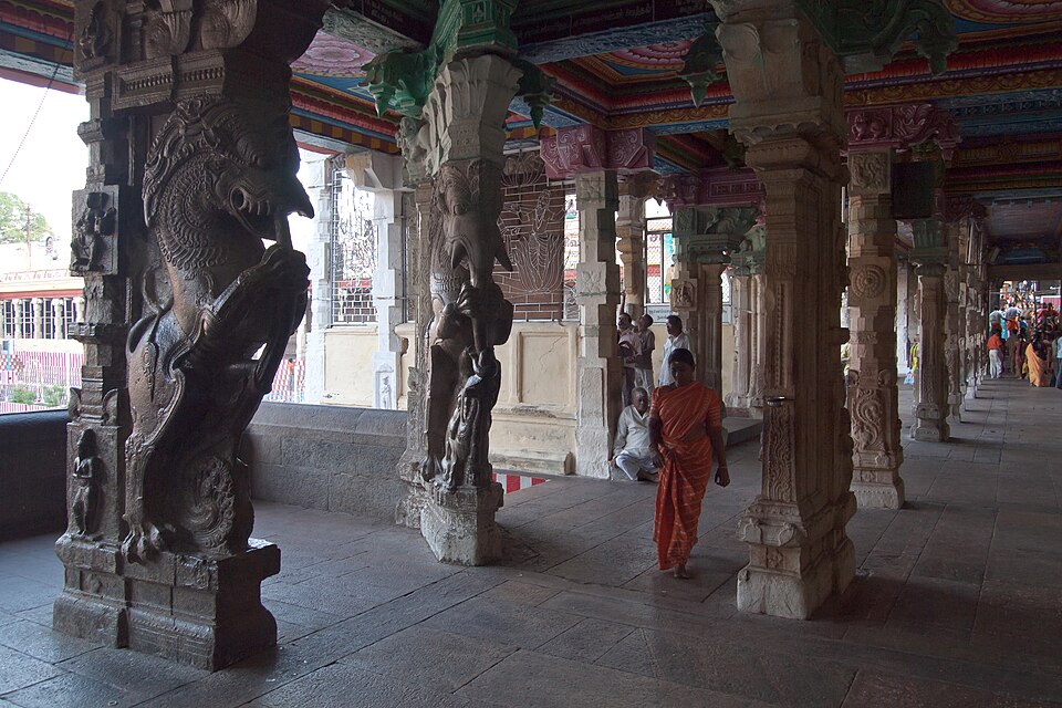 Meenakshi Temple, Pillars, Madurai, India