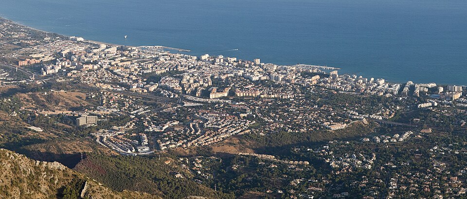 Marbella from La Concha, Andalucia, Spain Sept 2009