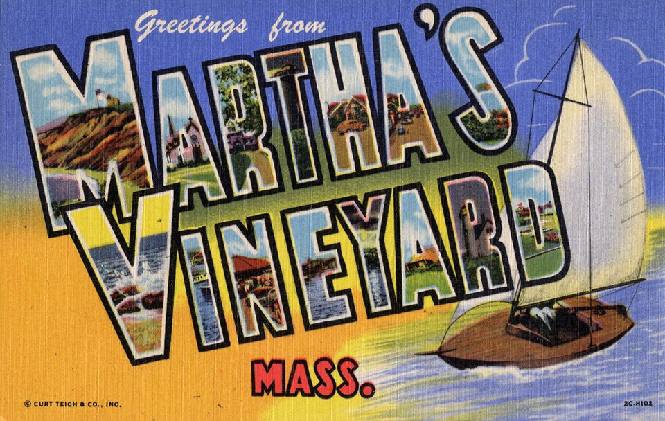 Greetings from Martha's Vineyard, Massachusetts Large Letter Postcard (5625827620)