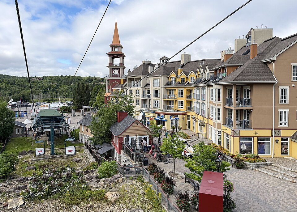 Mont Tremblant Resort village from the Cabriolet gondola