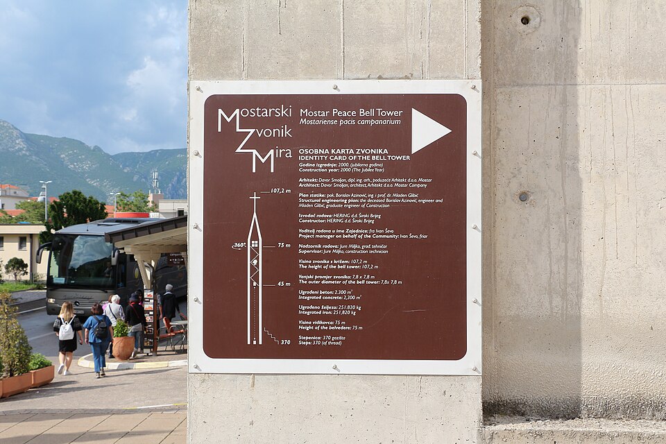 Mostar Peace Bell Tower 01