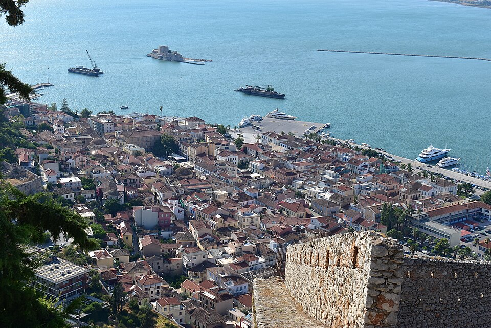 Bourtzi, Nafplion 3 (view from Palamidi)