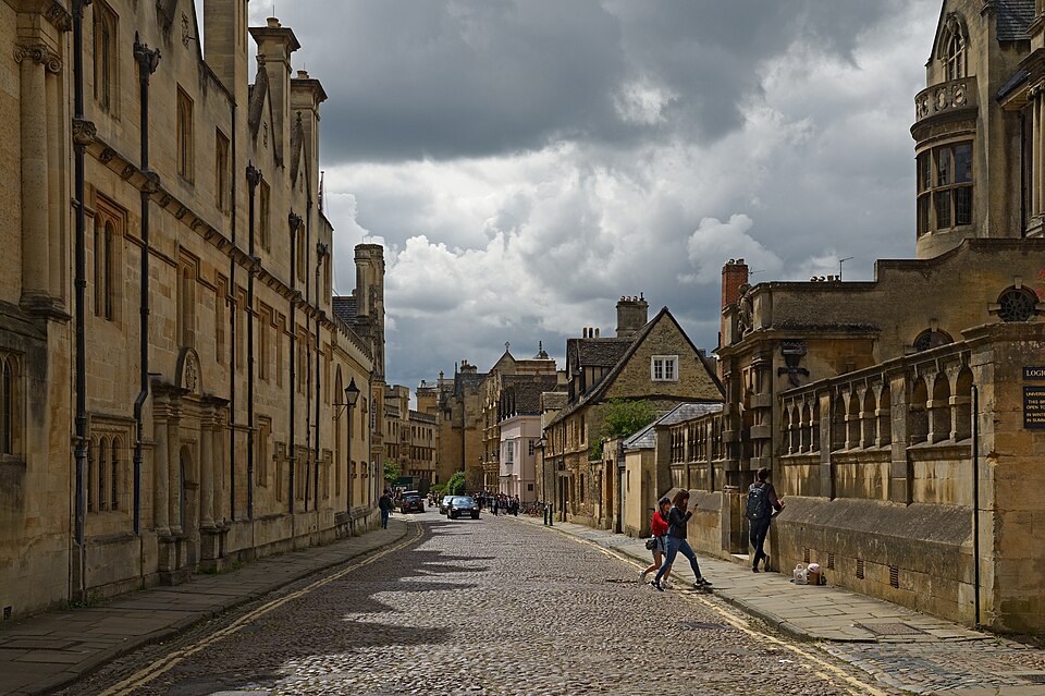 Merton Street. Oxford, UK